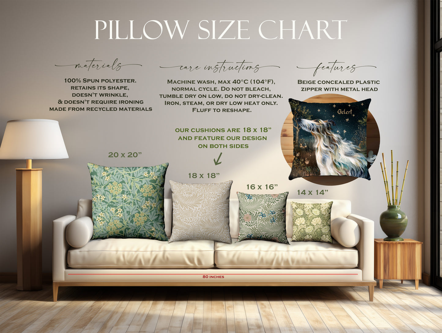 Celtic folklore pillow