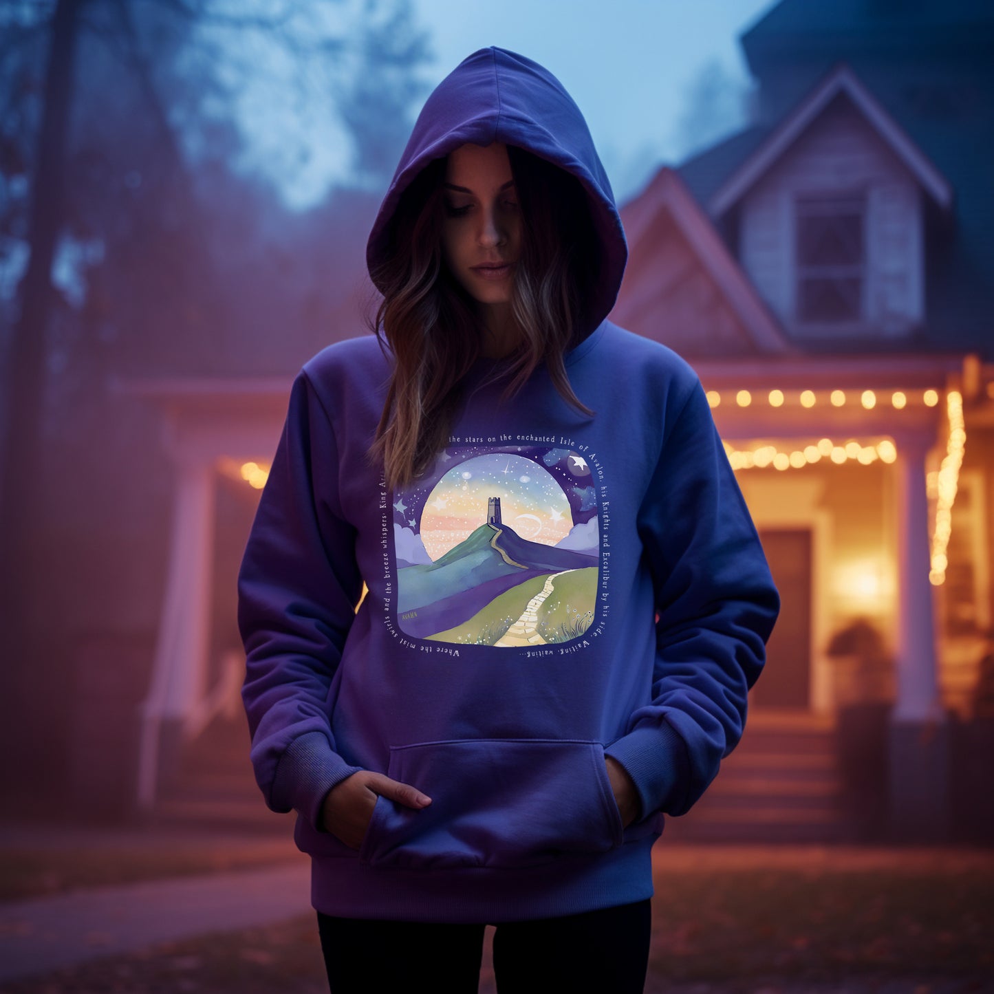 Arthurian legend Hoodie in purple