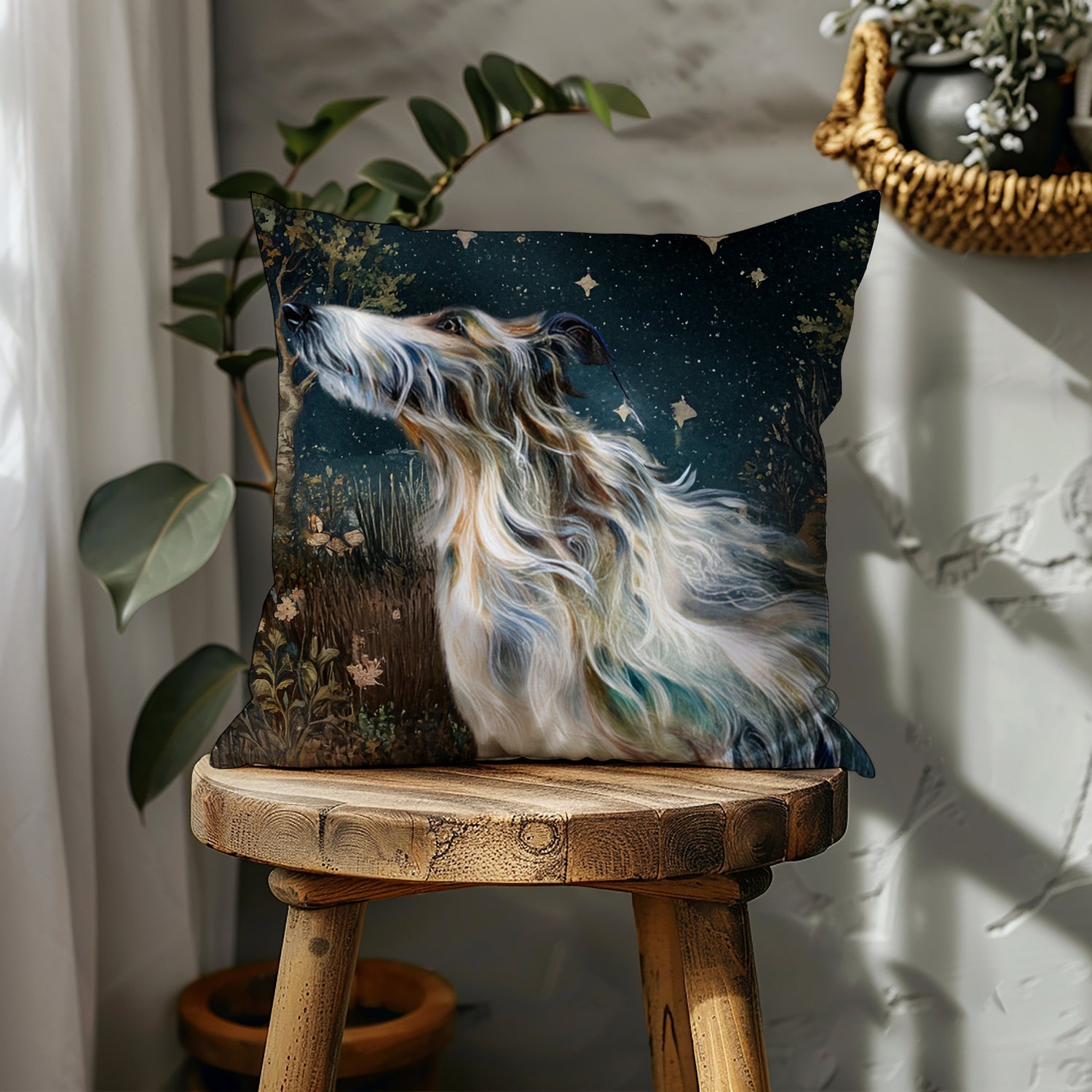 magical Welsh Gelert cushion
