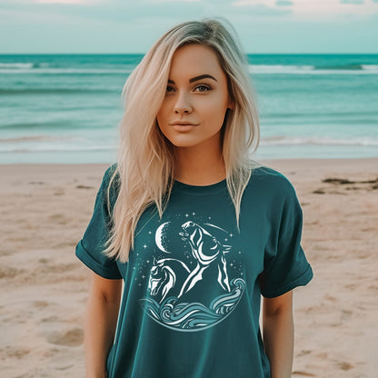 Scottish Kelpies T-Shirt in deep teal