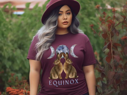 Spring Equinox T-Shirt in maroon