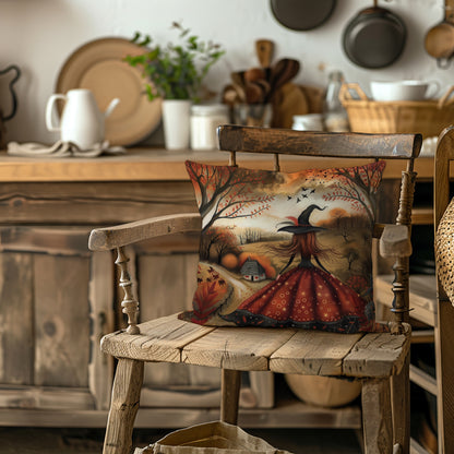 witch’s journey art pillow