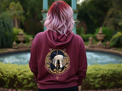 Mystical Avalon Hoodie in Maroon