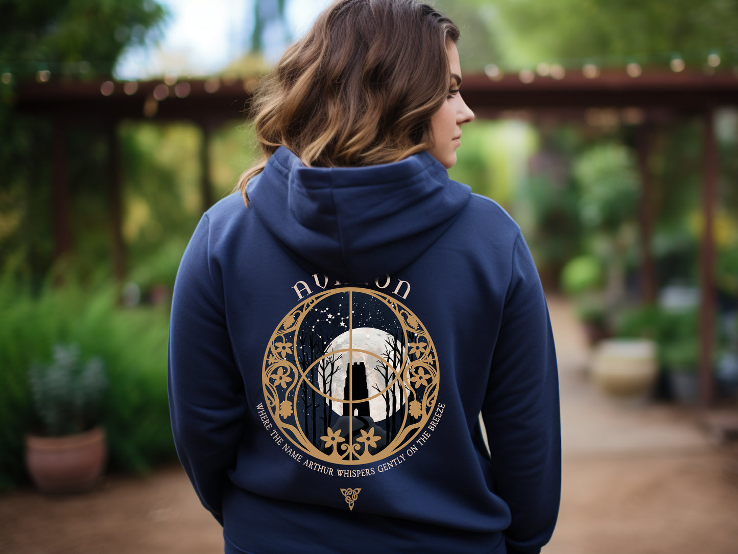 Mystical Avalon Hoodie in Navy