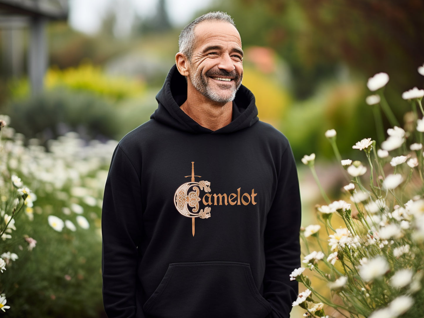 Mens Black colour Camelot Hoodie