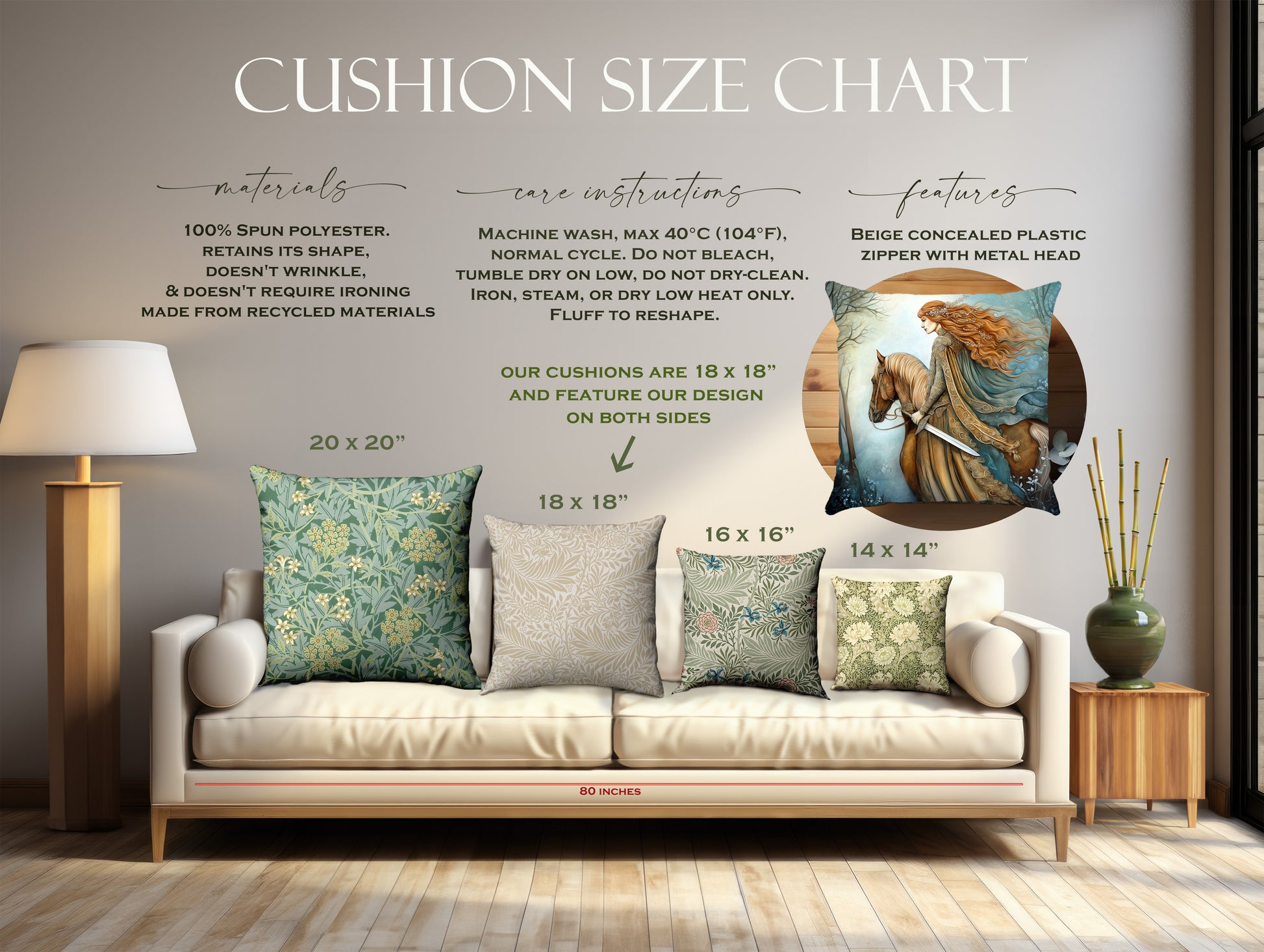Welsh mythology cushion
