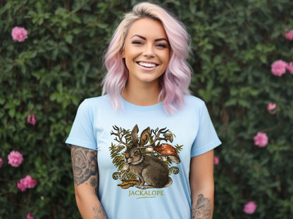 Jackalope t-shirt in light blue