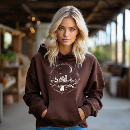 Mystical Stones Hoodie in Chocolate