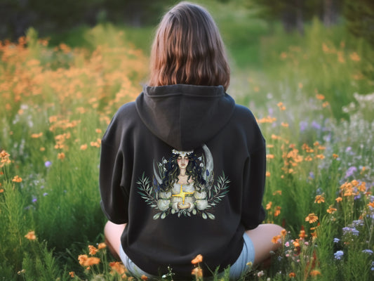 St Brigid Hoodie in Black