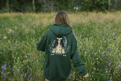 St Brigid Hoodie in Forest Green