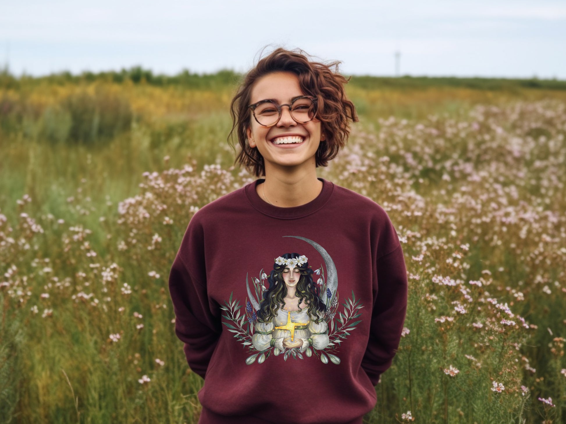 St Brigid Sweatshirt in Maroon