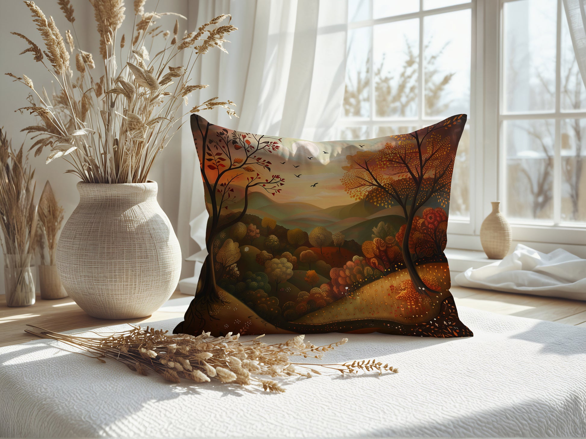  autumn folklore pillow
