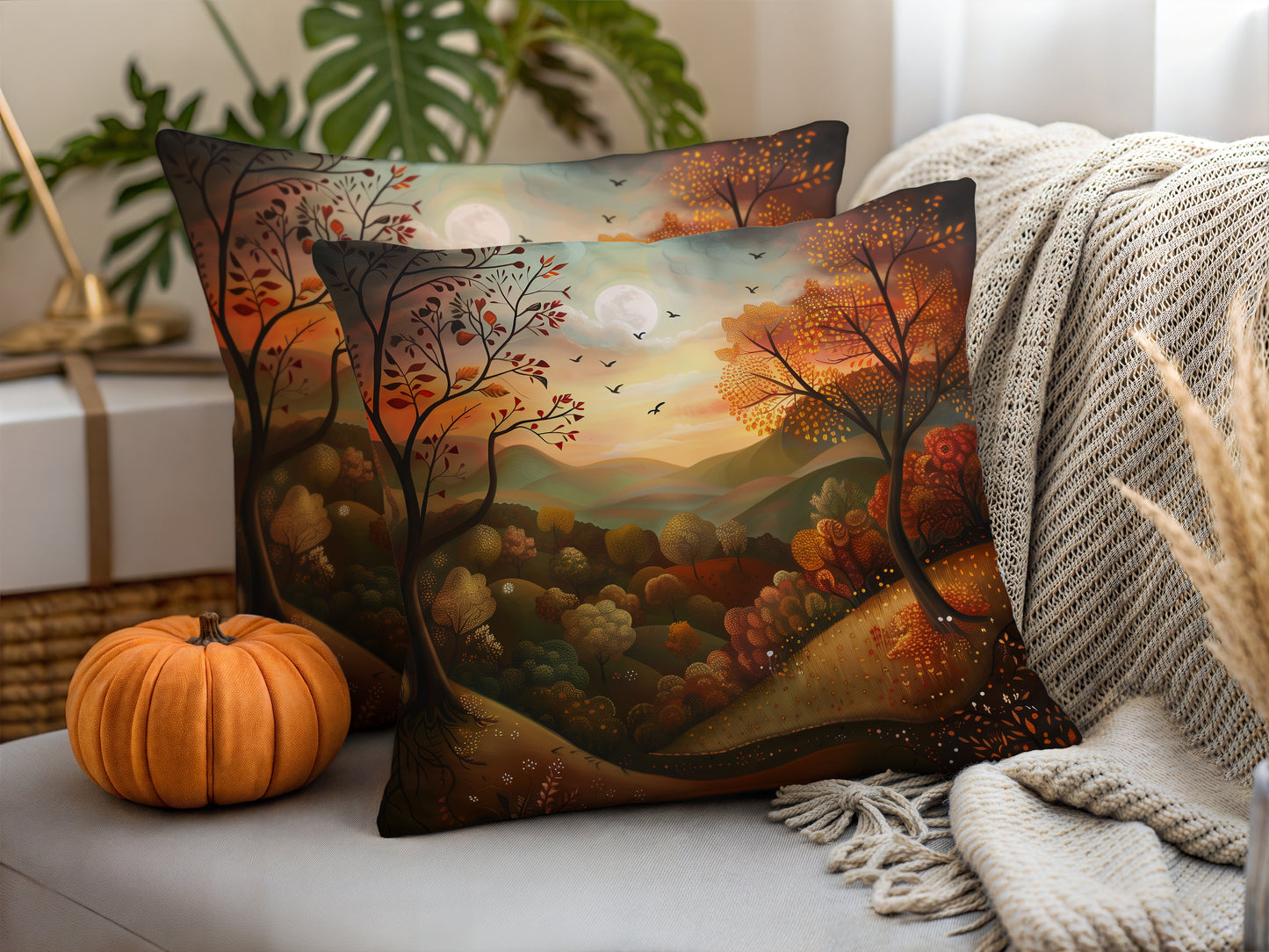 magical autumn landscape art