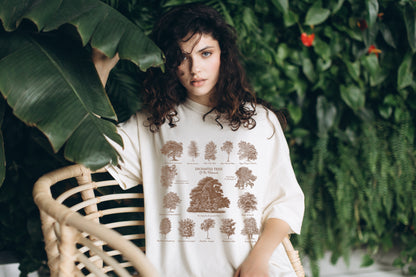 Soft Cream colour Enchanted Trees T-Shirt